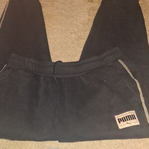 Puma Black Joggers with Logo